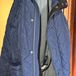 Cole Haan Men's Navy Quilted Puffer Jacket